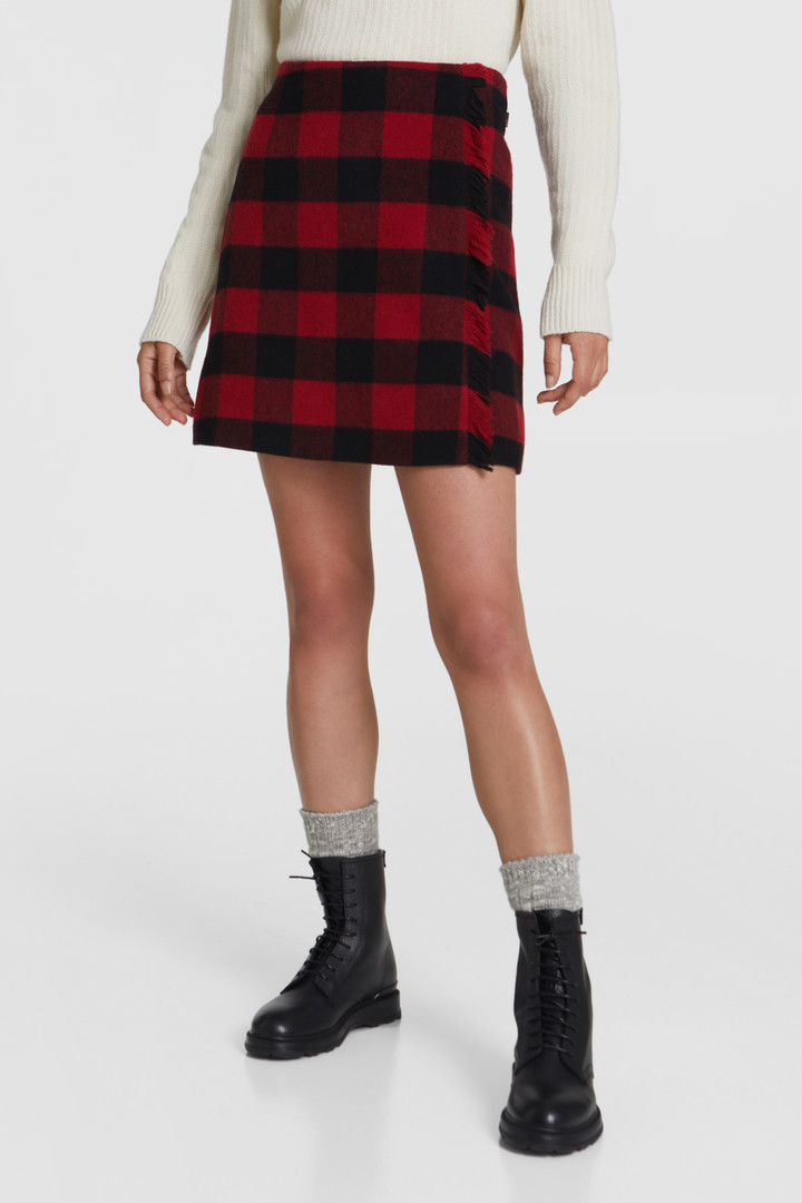Stretch-Wool Skirt