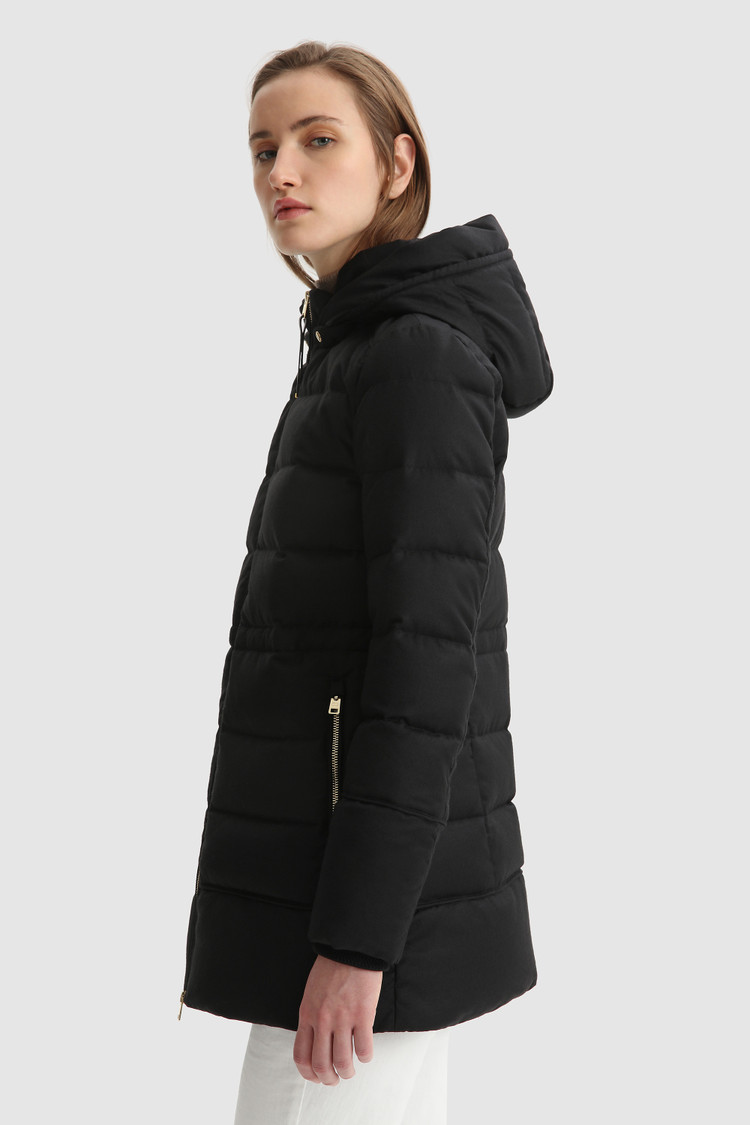 Parka Luxury en soie et laine vierge italienne