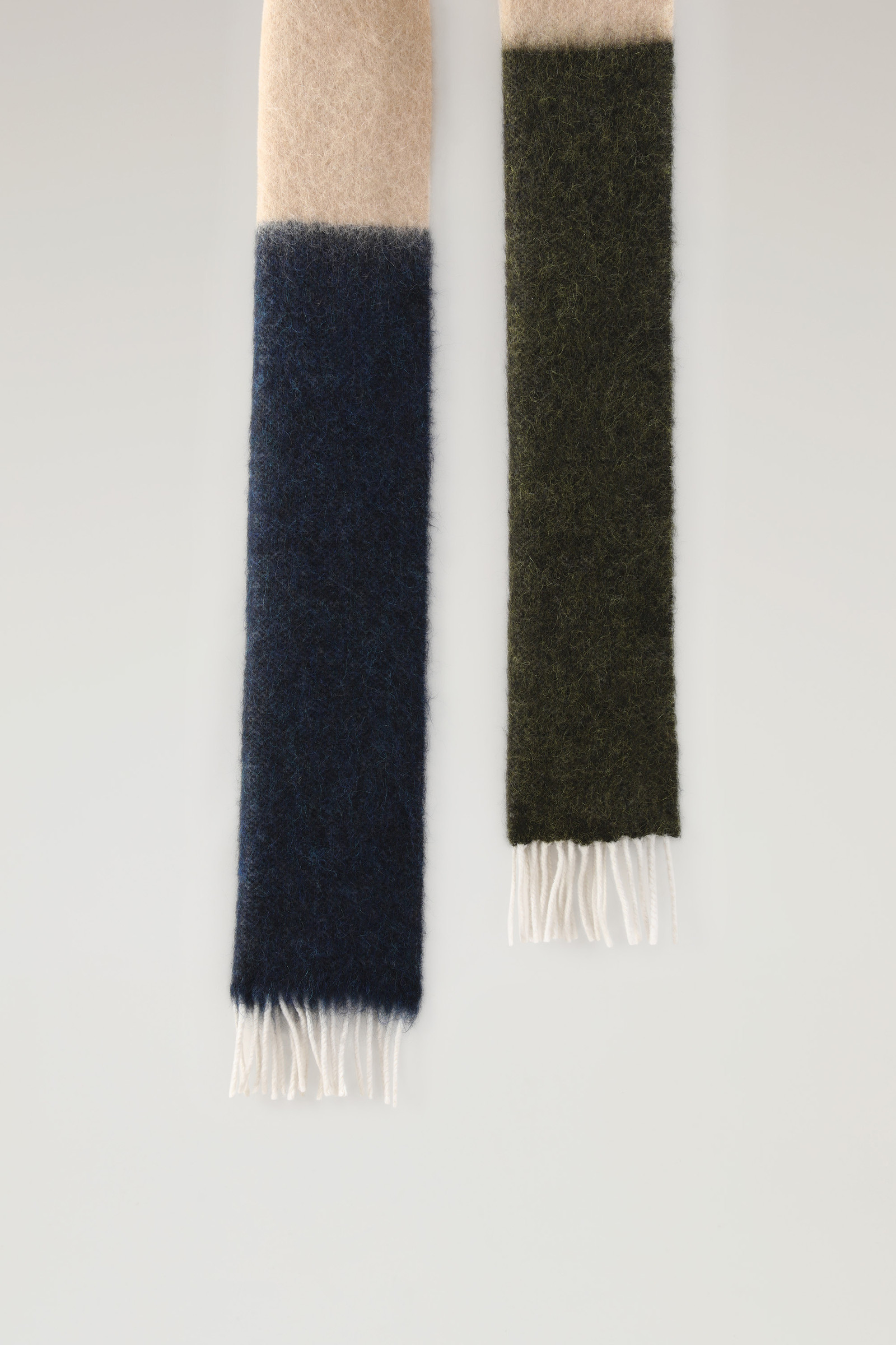 Unisex Ombré Wool Blend Scarf Green photo 2 | Woolrich