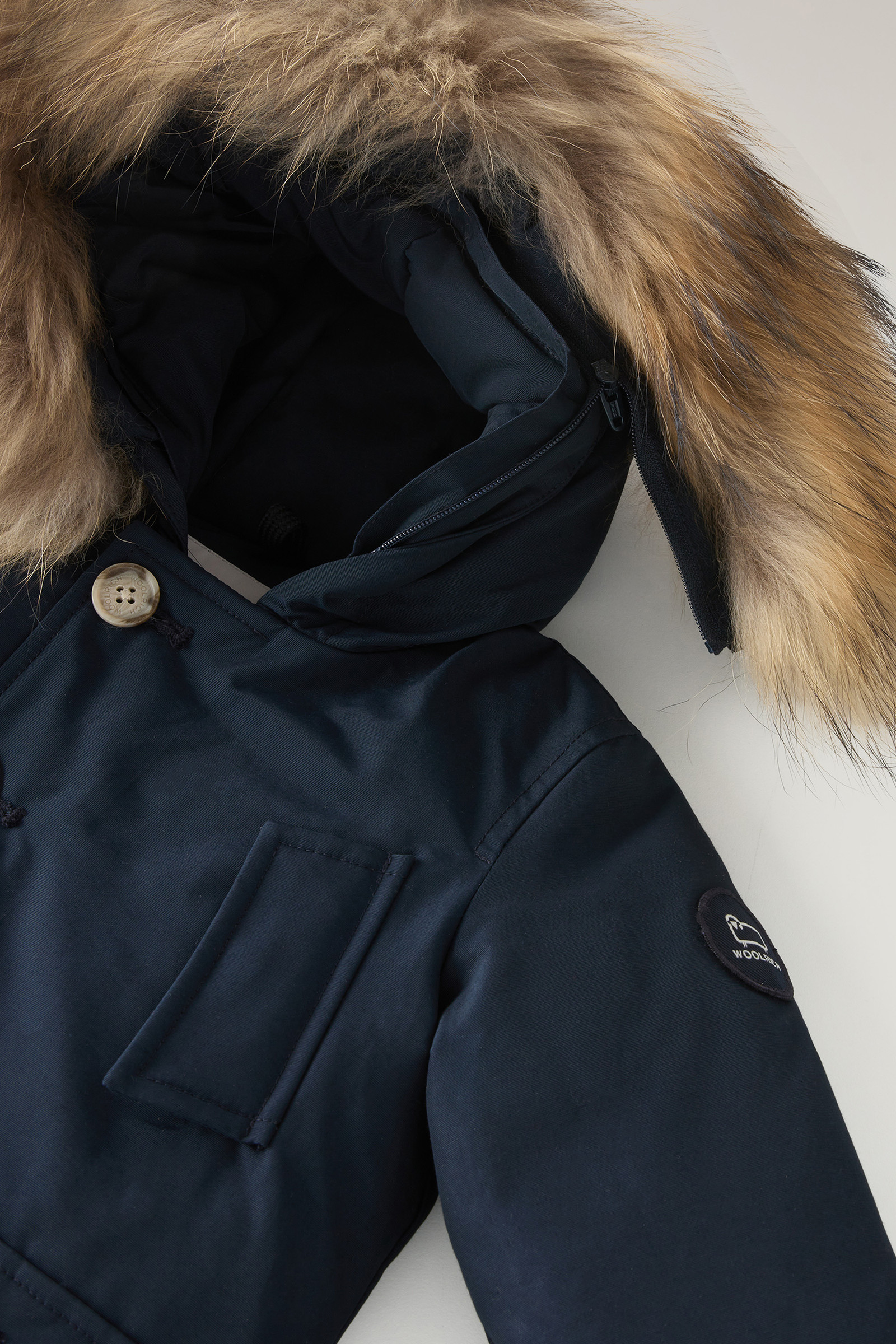 Baby's Arctic Parka in Ramar Cloth Blue photo 4 | Woolrich
