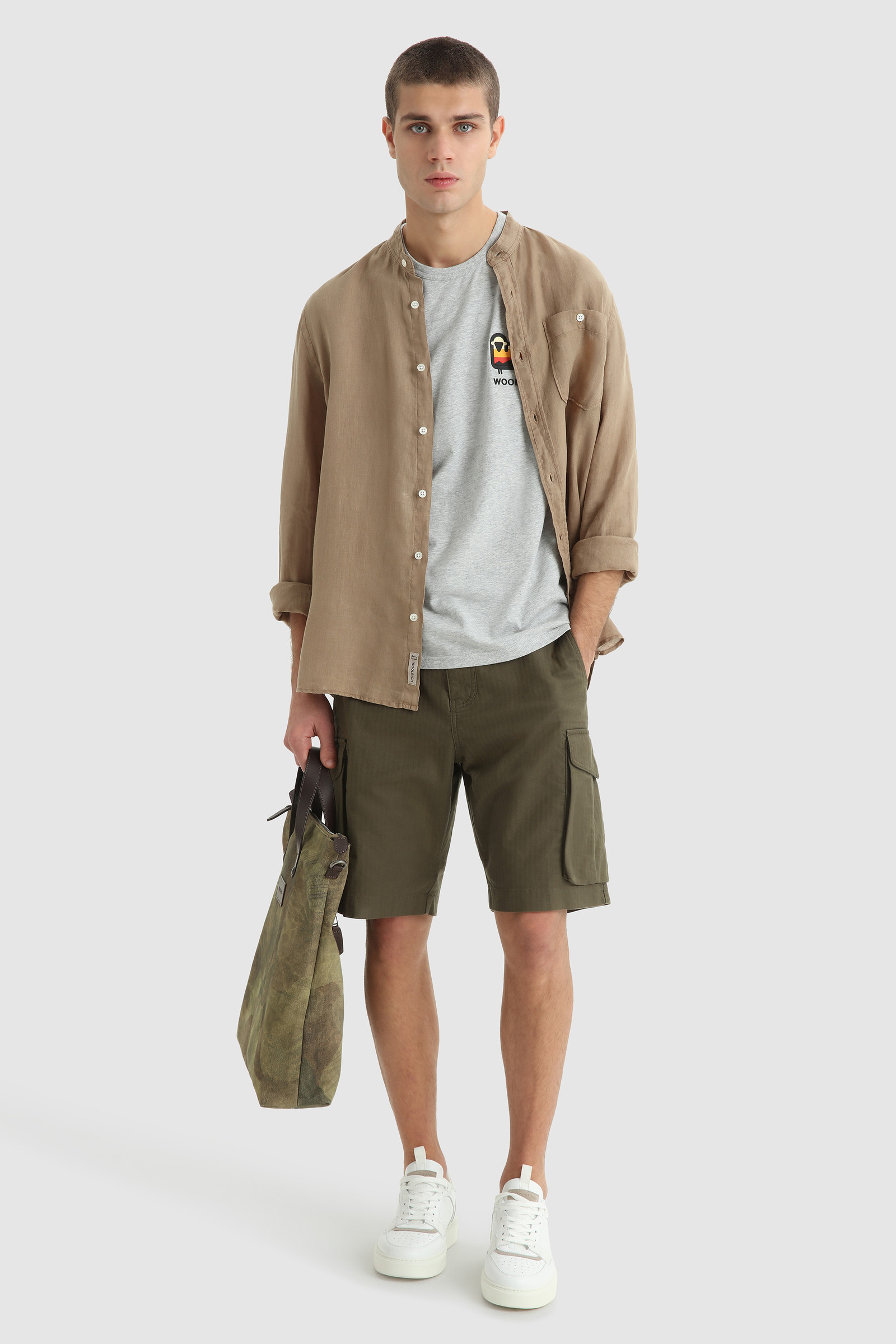 T-shirt with multicolor Sheep logo Grey photo 2 | Woolrich