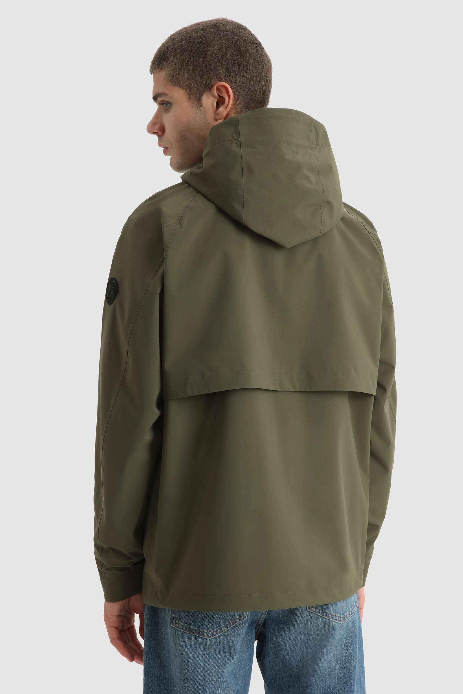 Zweilagige, wasserdichte, ultraleichte Jacke Mountain Grün photo 3 | Woolrich