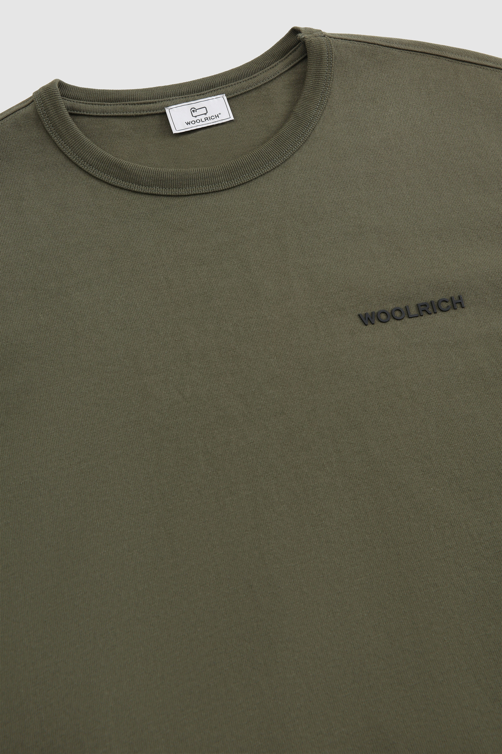 T-Shirt with Back Print Green photo 5 | Woolrich