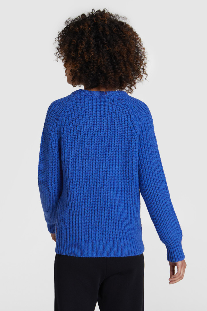Winter wollen trui met ronde hals