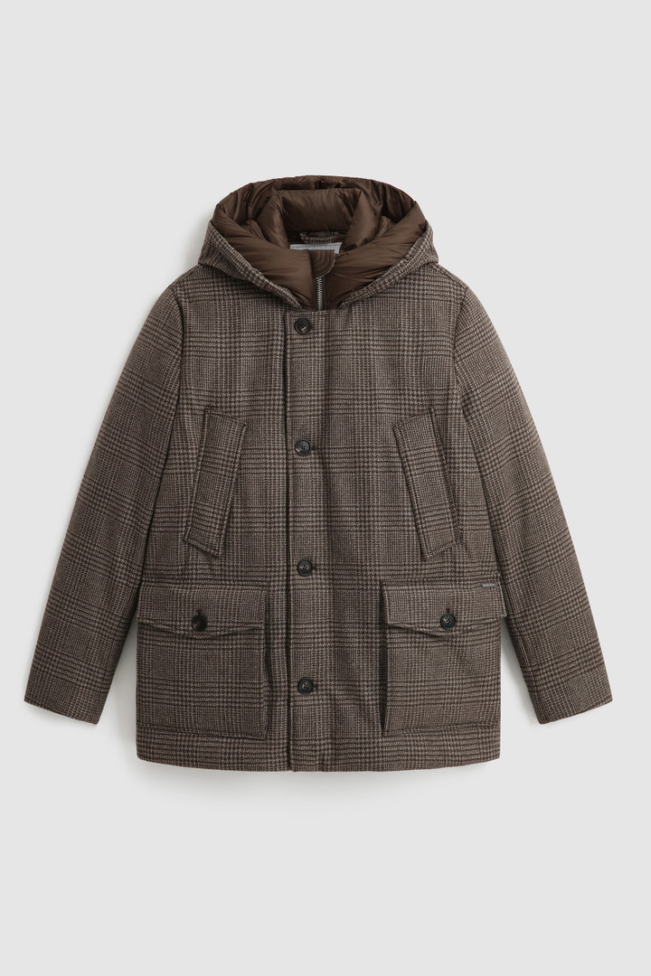 Luxury Arctic Parka in italian eco-wool crafted with a Loro Piana fabric