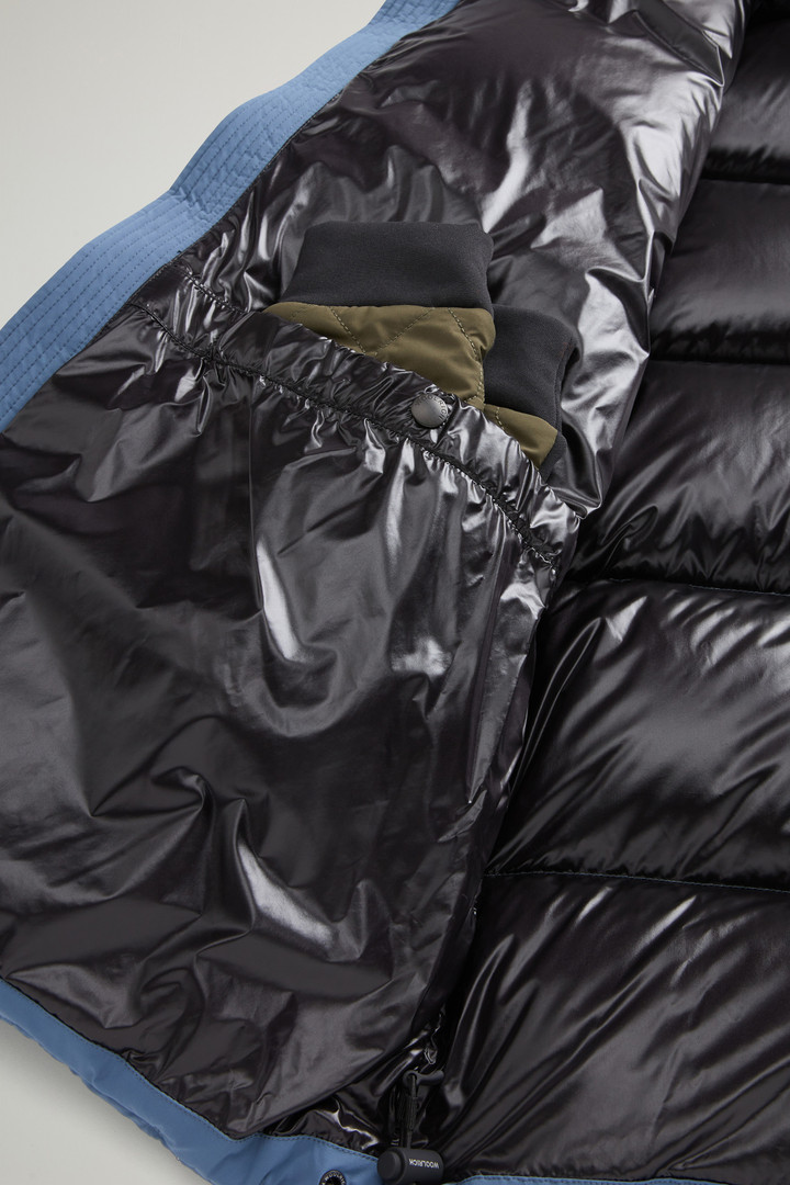 Sierra Supreme Down Jacket in Stretch Nylon Blue photo 11 | Woolrich