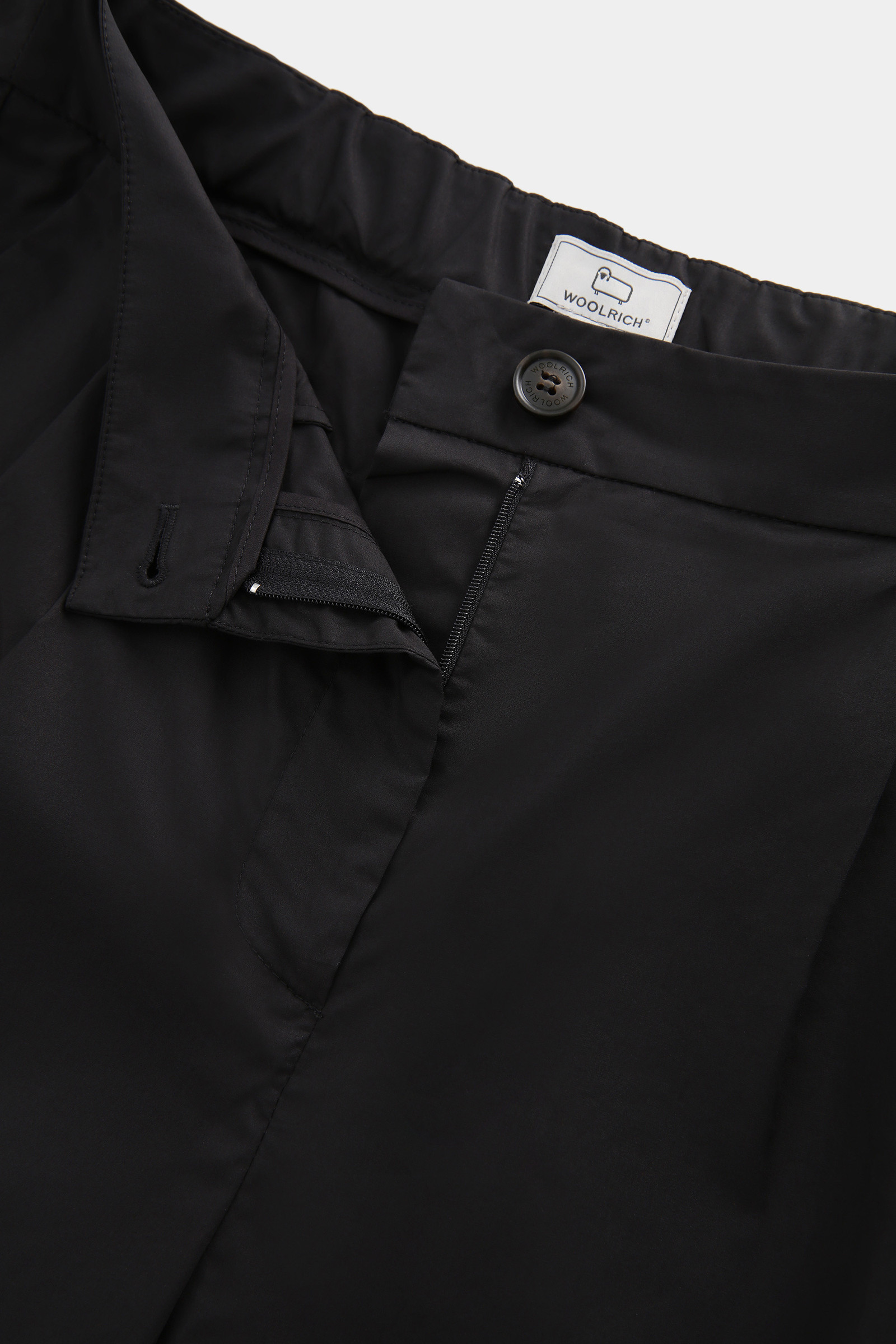 Pantalon en popeline de coton noir photo 5 | Woolrich