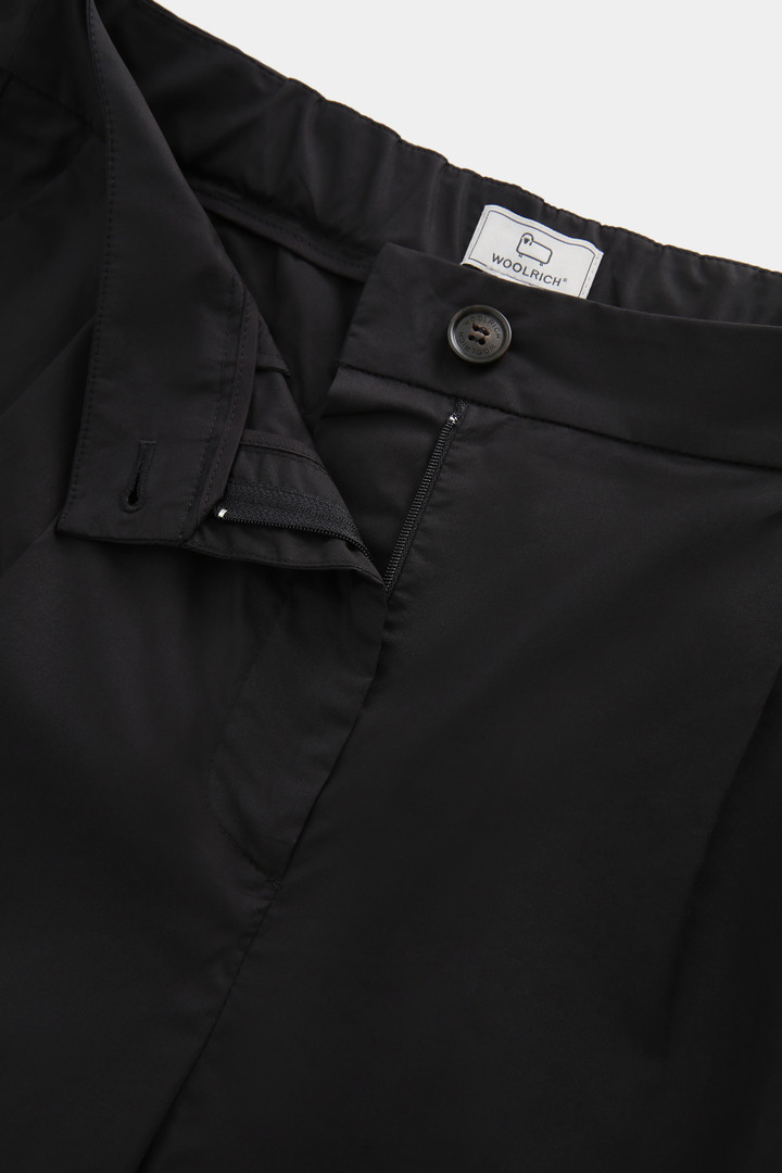 Pantalon en popeline de coton noir photo 5 | Woolrich