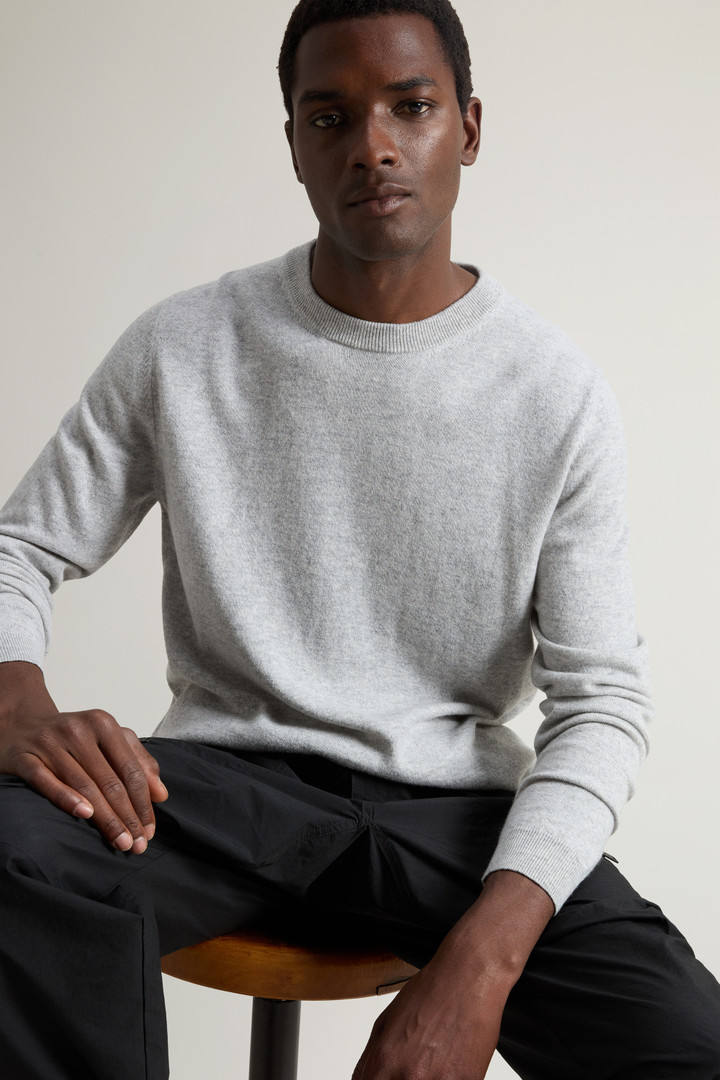 Pure Cashmere Crewneck Sweater Gray photo 4 | Woolrich