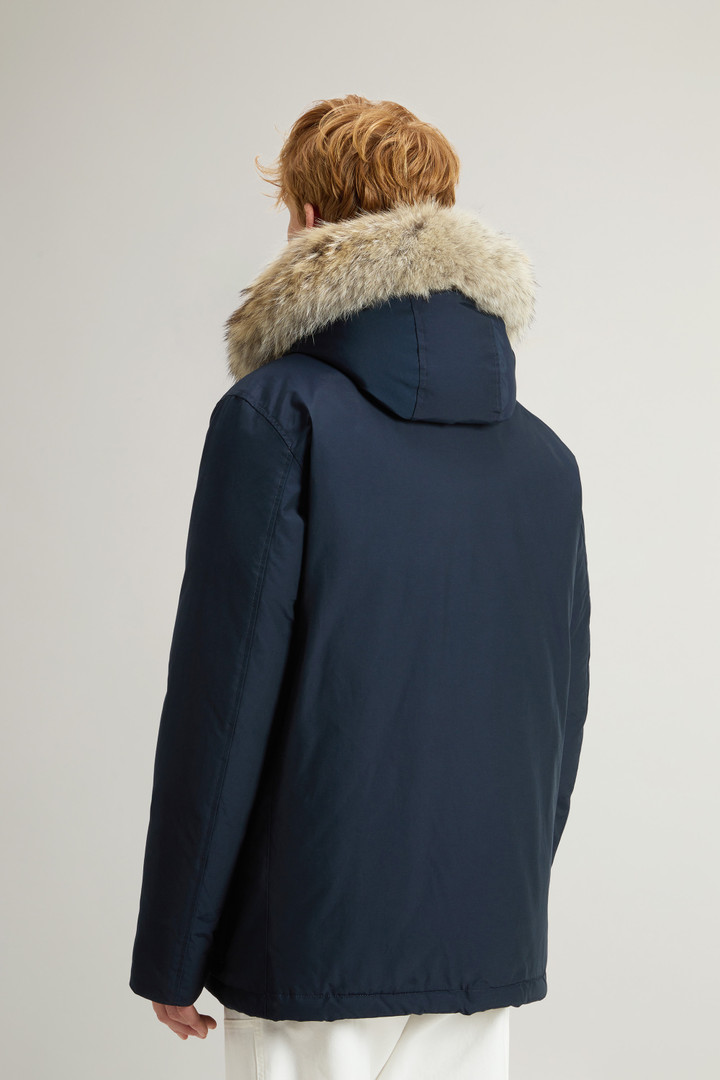 Arctic Anorak in Ramar Cloth with Detachable Fur Blue photo 3 | Woolrich