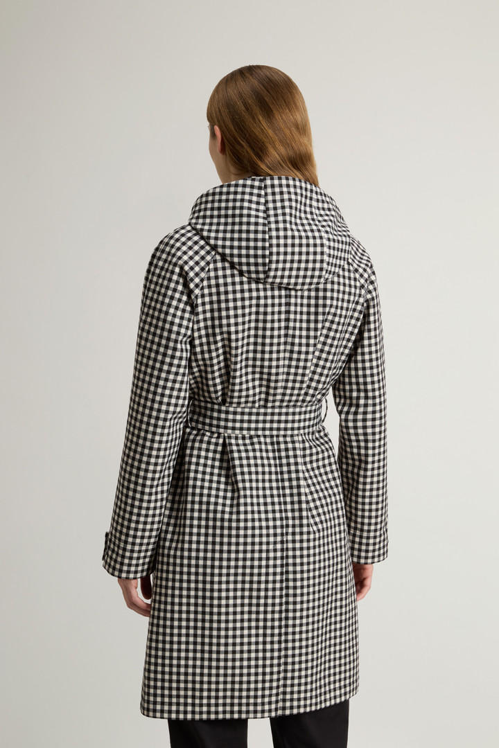 Yarn-Dyed Trench Coat in Three-Layer Fabric with Hood Gray photo 3 | Woolrich