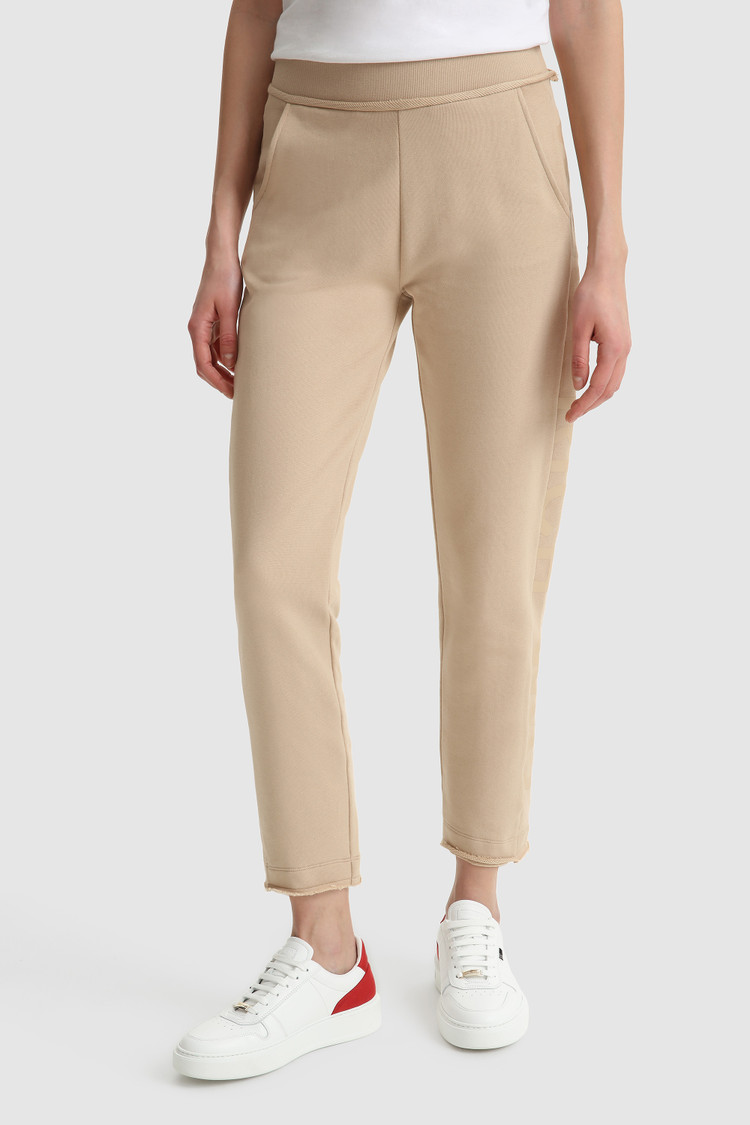 Printed logo fleece pant