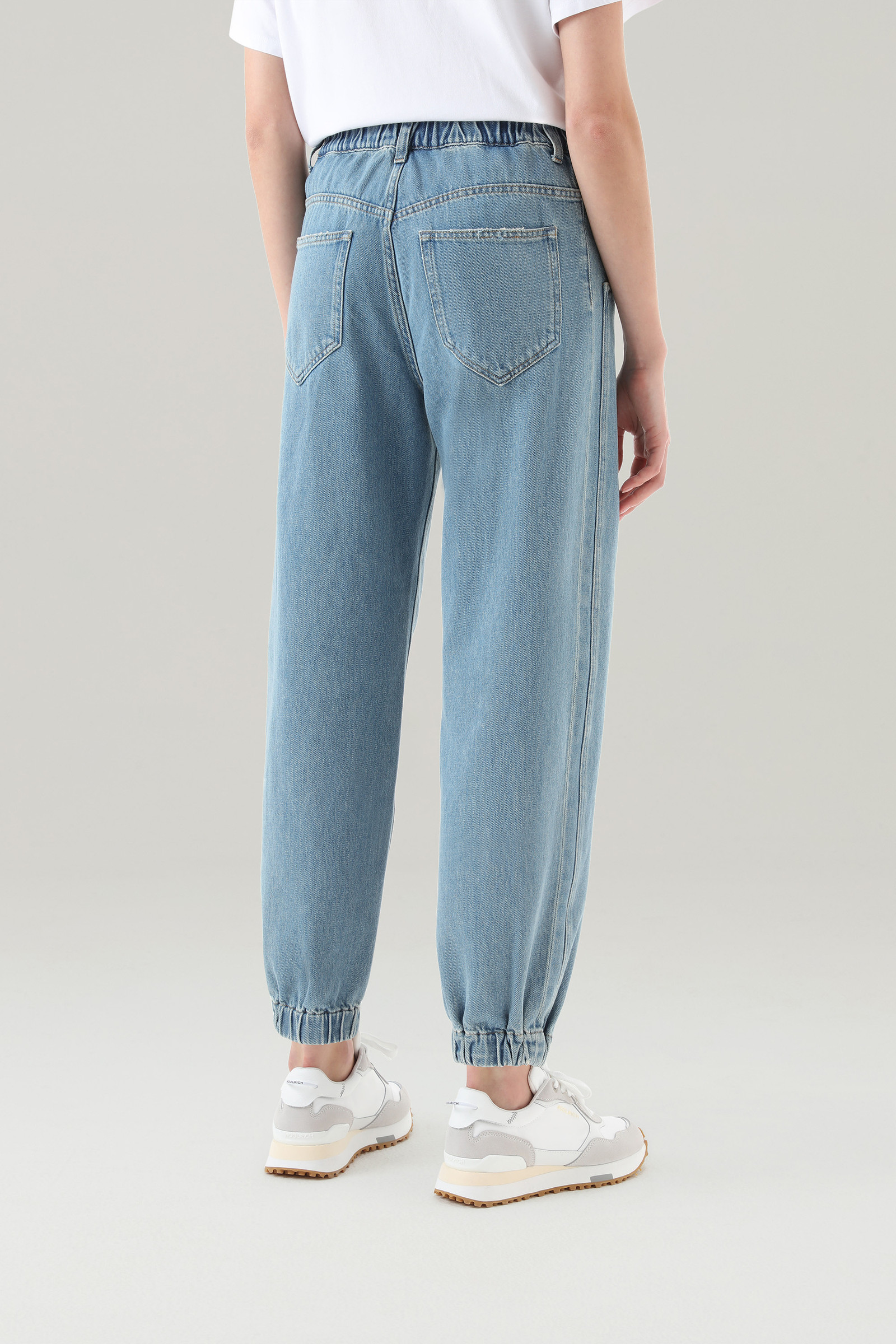Jogger Jeans in Pure Cotton Blue photo 3 | Woolrich