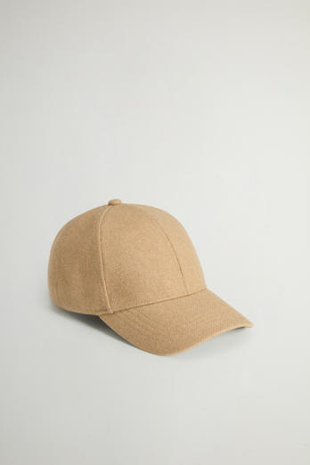 Cappellino in misto lana italiana riciclata Beige | Woolrich