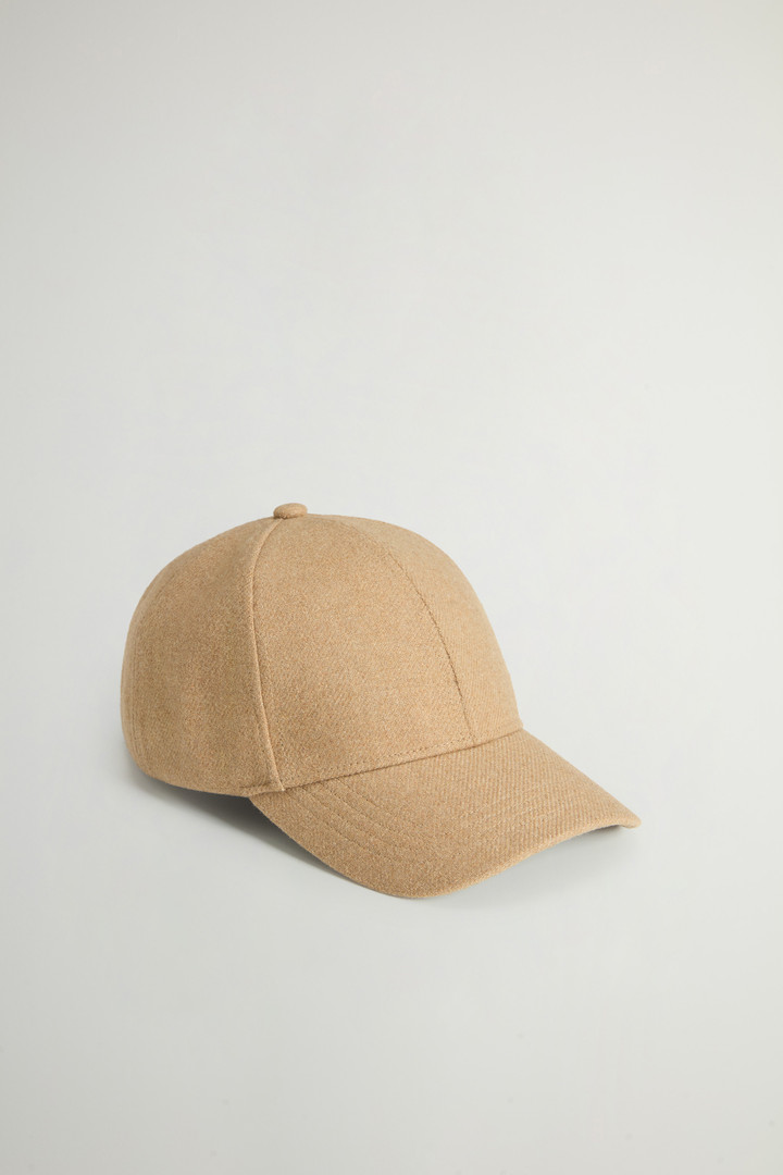 Cap in Recycled Italian Wool-Blend Fabric Beige photo 1 | Woolrich