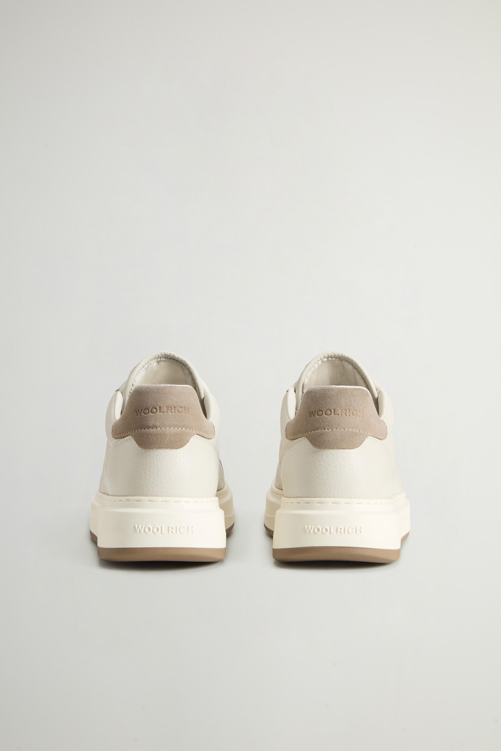 Arrow Sneakers in Tumbled Leather White photo 3 | Woolrich