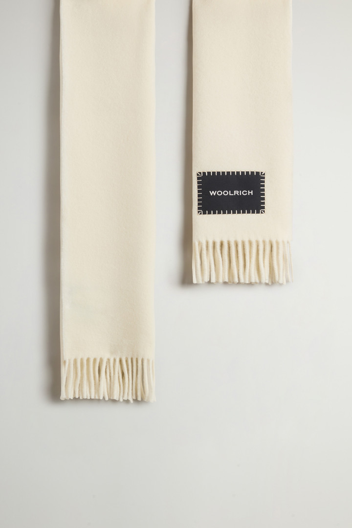 Pure Virgin Wool Scarf White photo 2 | Woolrich