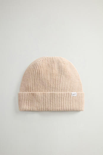 Beanie in Wool Blend White | Woolrich