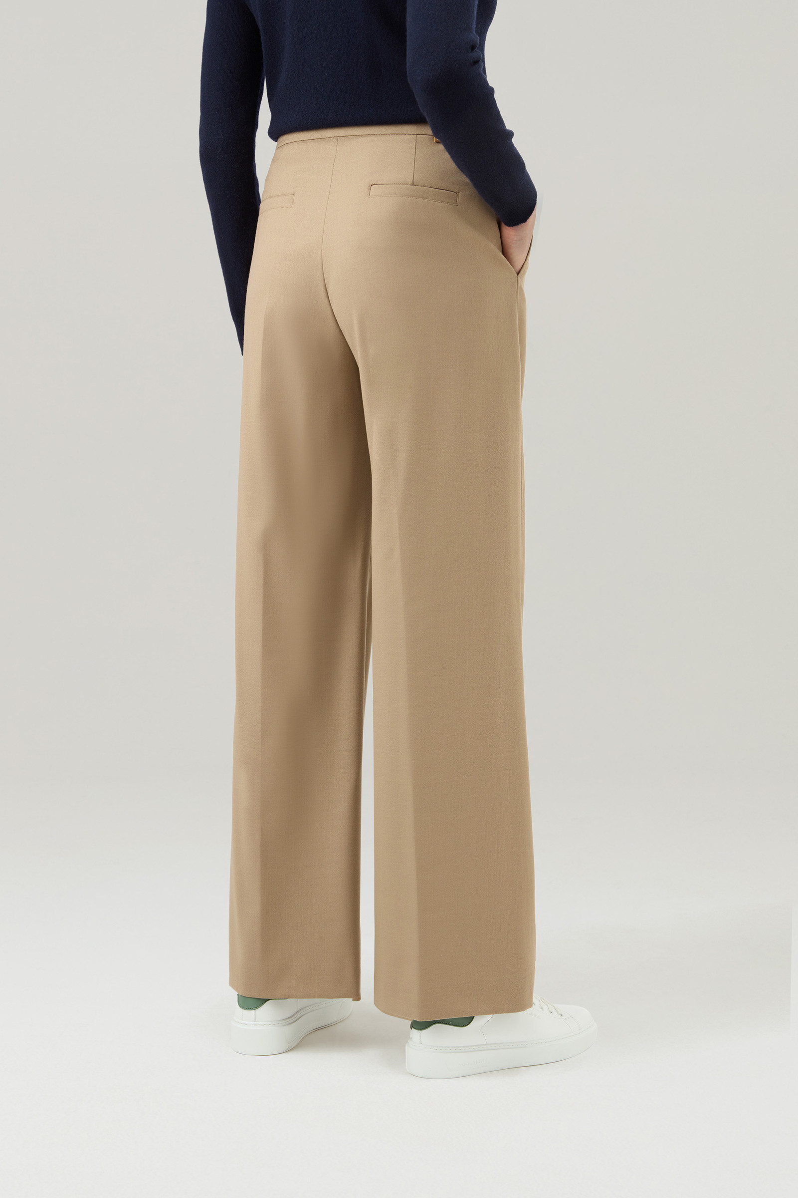 INC Women Pants NEW Size 16 Regular Fit Beige Wide leg Polyester Spandex A2