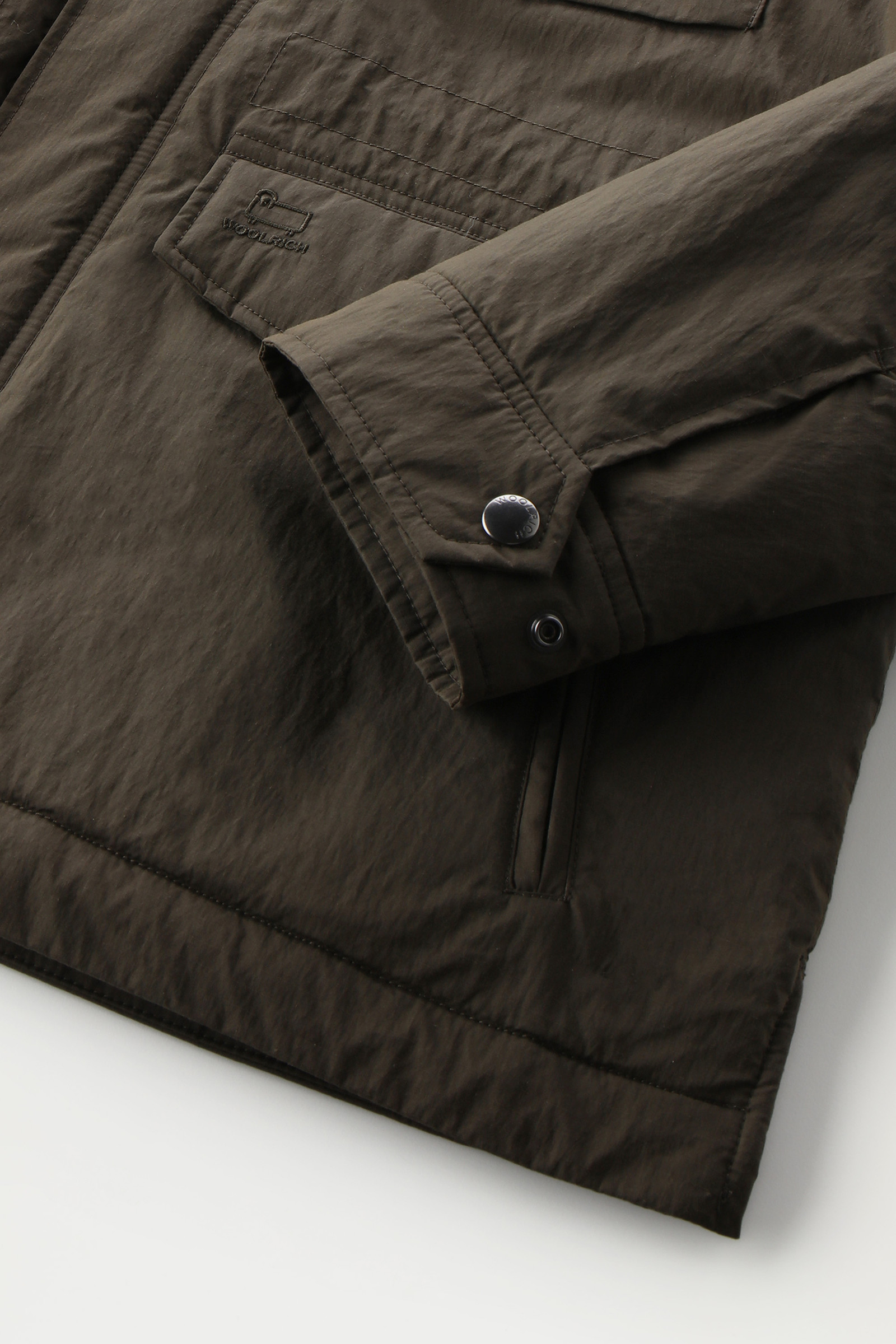 Ripstop-Feld-Jacke mit recyceltem Sherpa-Futter Grün photo 7 | Woolrich