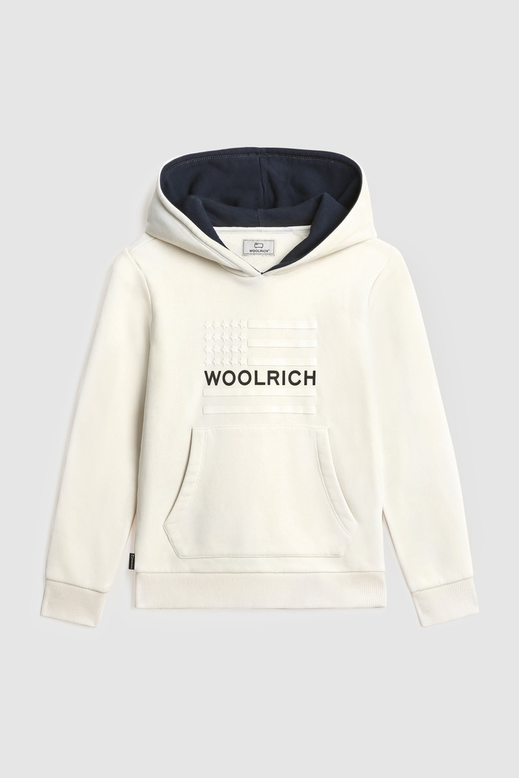 Sweat à capuche en coton doux avec drapeau pour garçon