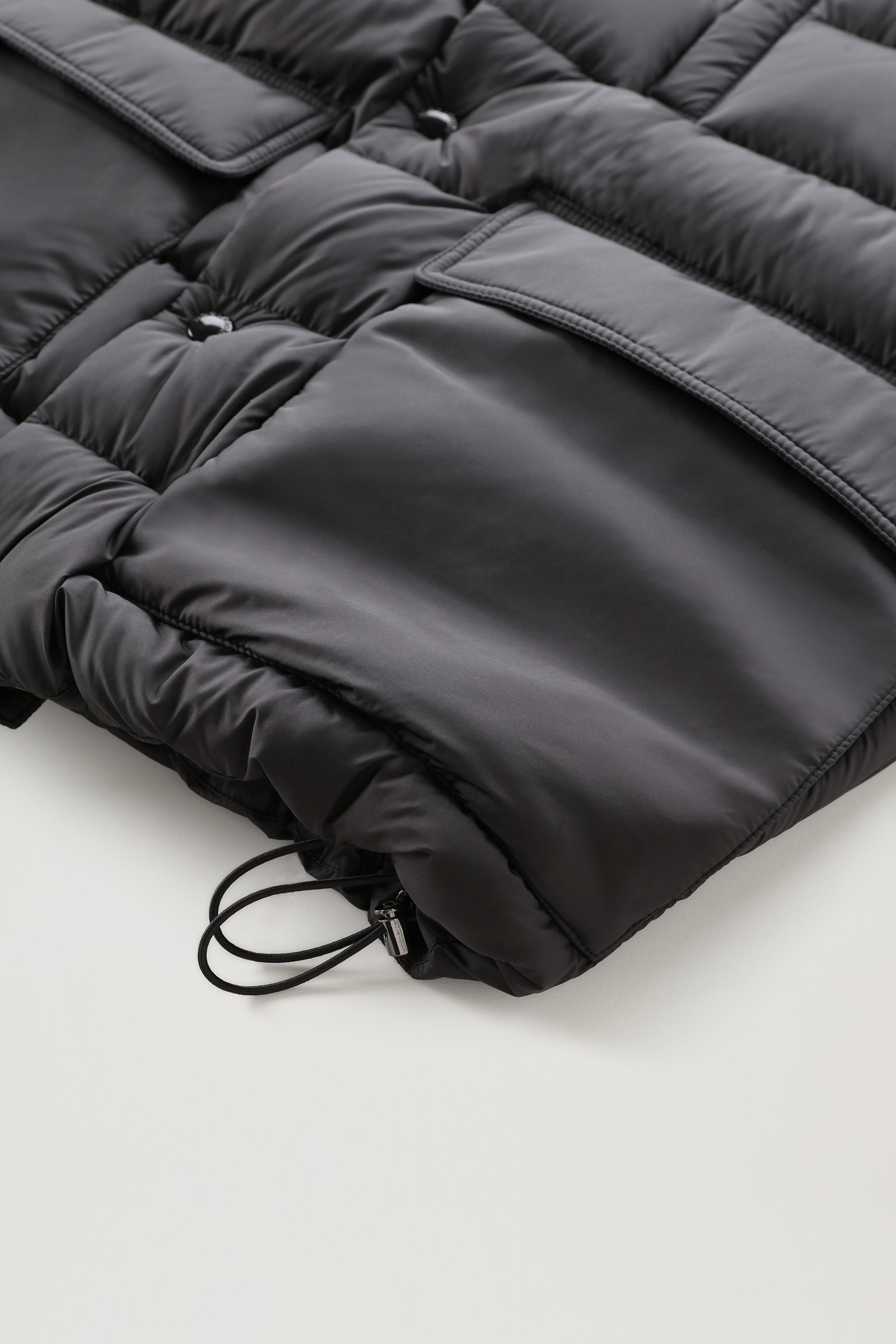Sierra-Jacke mit Ärmeln aus Merinowolle und abnehmbarer Kapuze Schwarz photo 11 | Woolrich