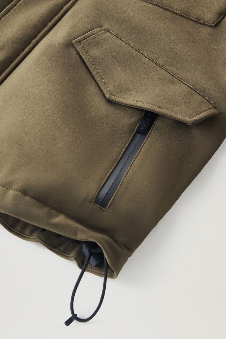 Field Jacket in Tech Softshell Green photo 5 | Woolrich