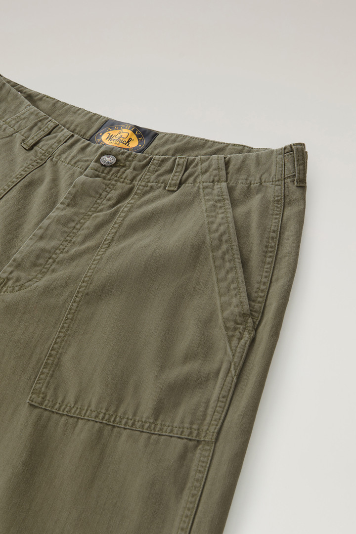 Fatigue Pant in Pure Cotton Green photo 3 | Woolrich