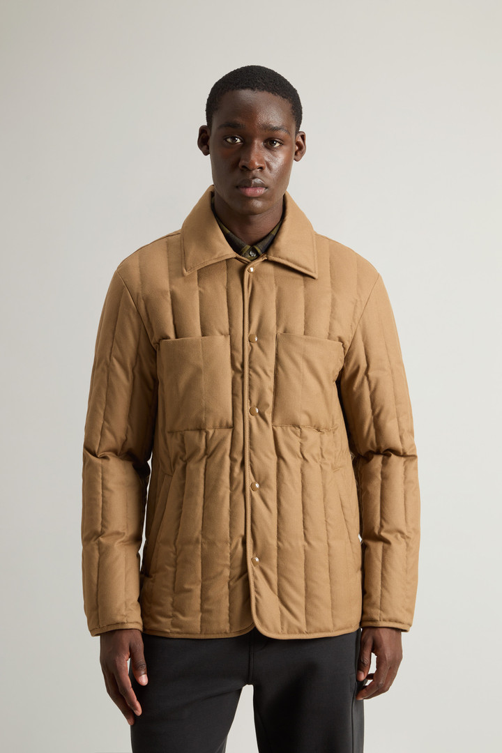 LUXE WOOL SHIRT JACKET Beige photo 1 | Woolrich