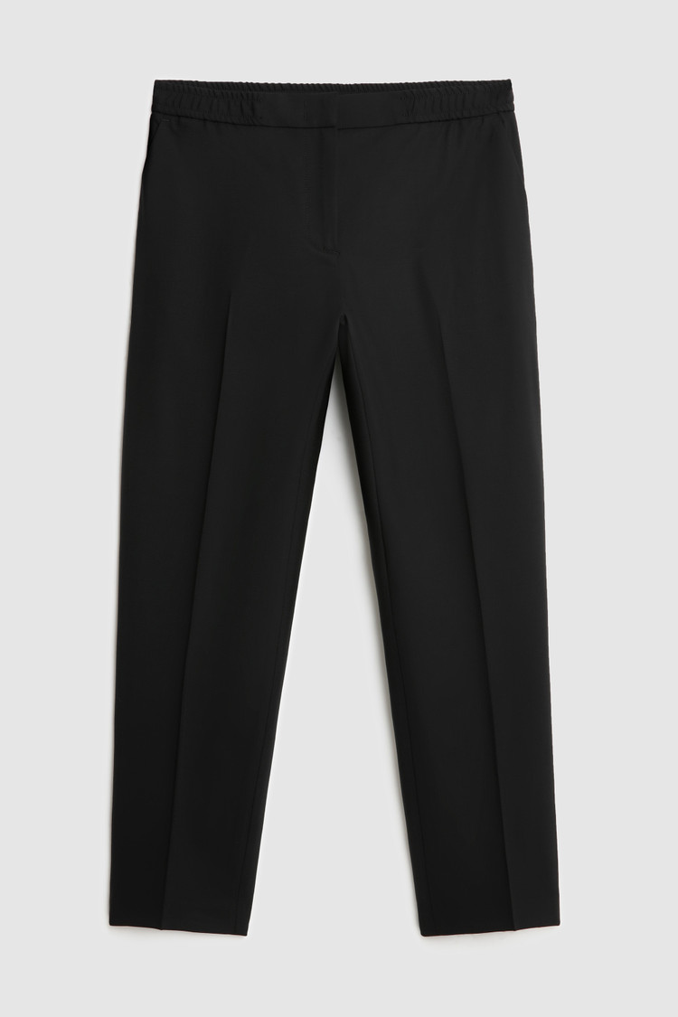 Pantalone stretch in frescolana Merino