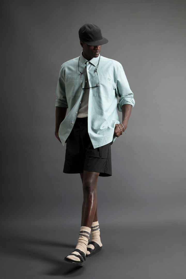 Pure Cotton Oxford Shirt by Todd Snyder Green photo 2 | Woolrich