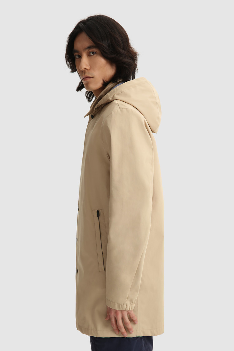 Triple-layer cotton car coat