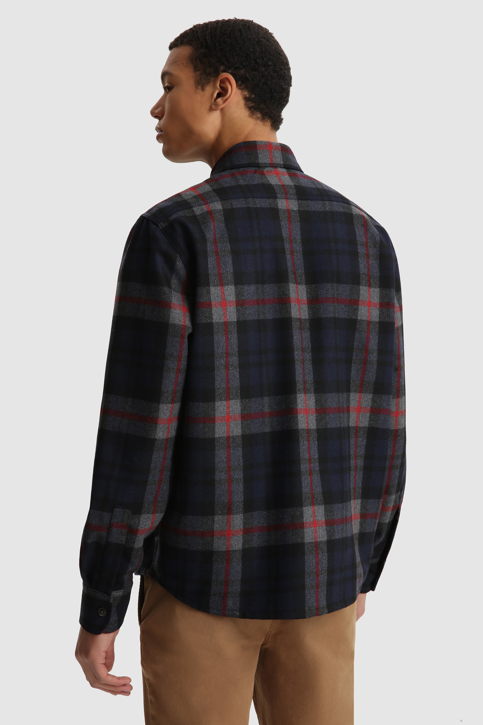 Oxbow Flannel Shirt - Made in Usa Blue photo 4 | Woolrich
