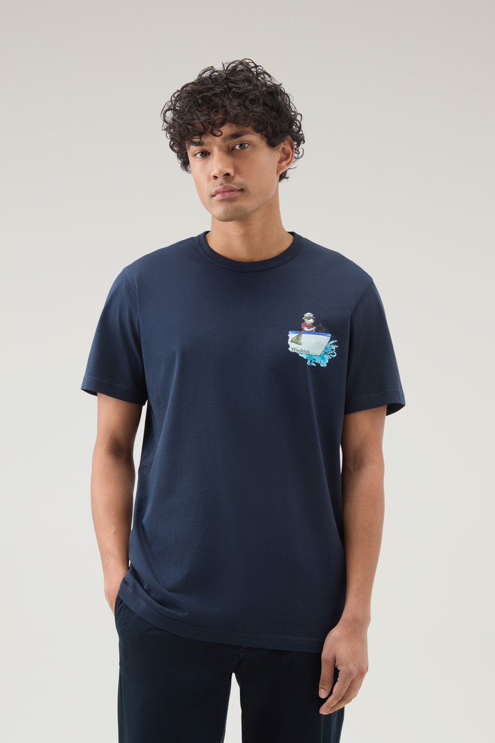 ANIMATED SHEEP T-SHIRT Blue photo 1 | Woolrich