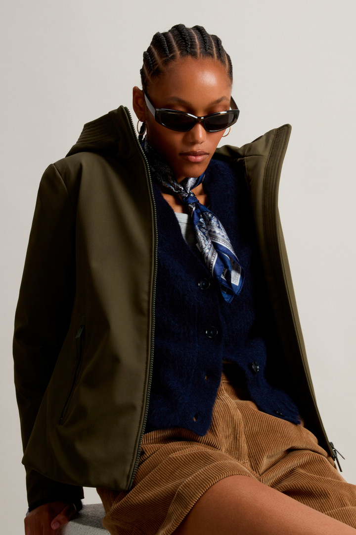 Stückgefärbter Cardigan aus Alpaka-Wollmischung Blau photo 7 | Woolrich