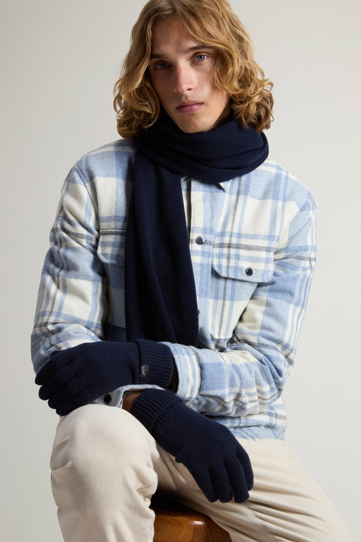 Gloves in Wool Blend Blue photo 5 | Woolrich