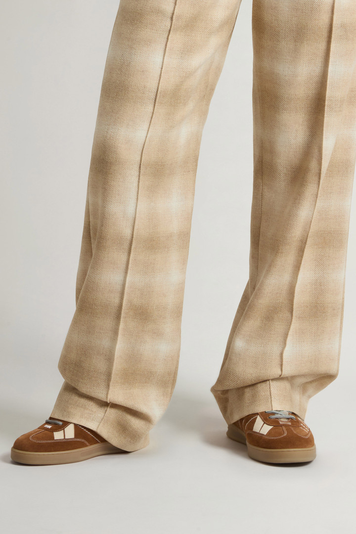 Sneakers Doubleu Tennis in camoscio con fodera in montone Beige photo 6 | Woolrich