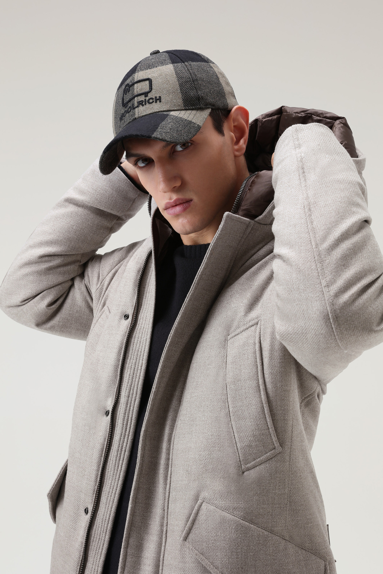 Luxury Polar Parka in Italiaanse biologische wol gemaakt met een Loro Piana-stof grey photo 4 | Woolrich