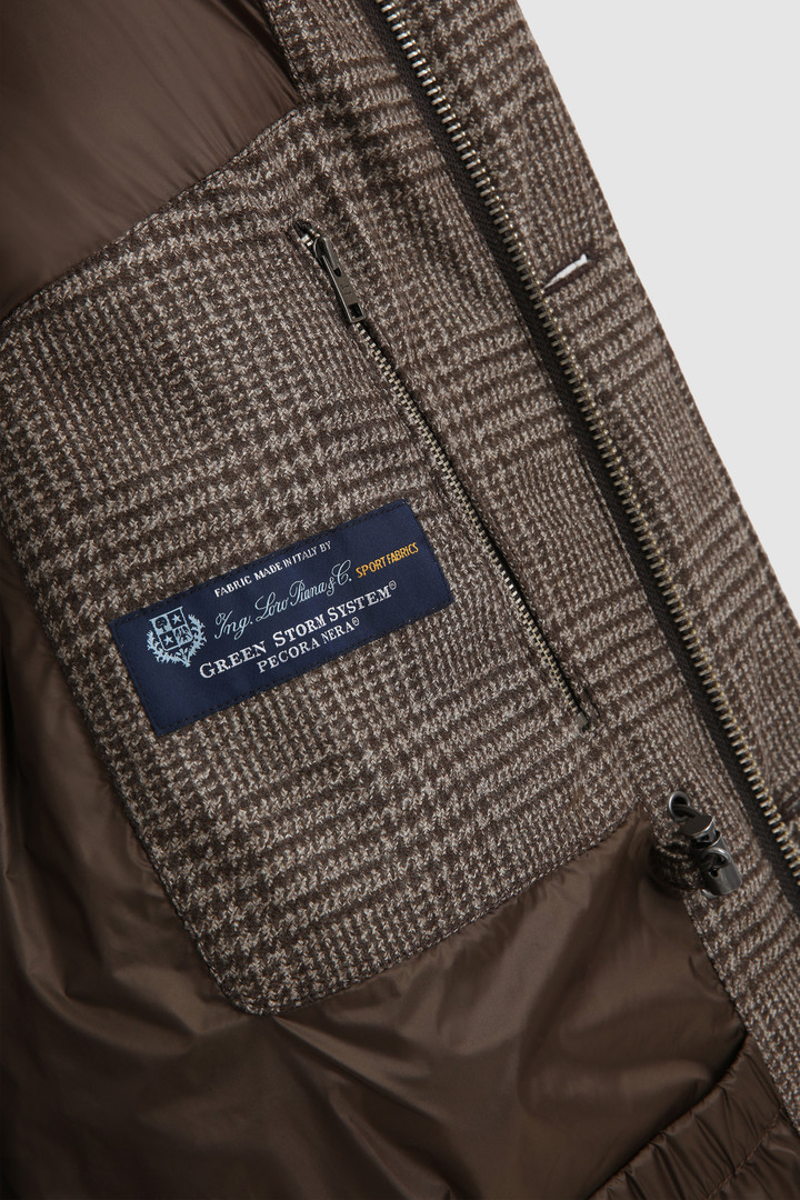 Luxury Arctic Parka in italian eco-wool crafted with a Loro Piana fabric