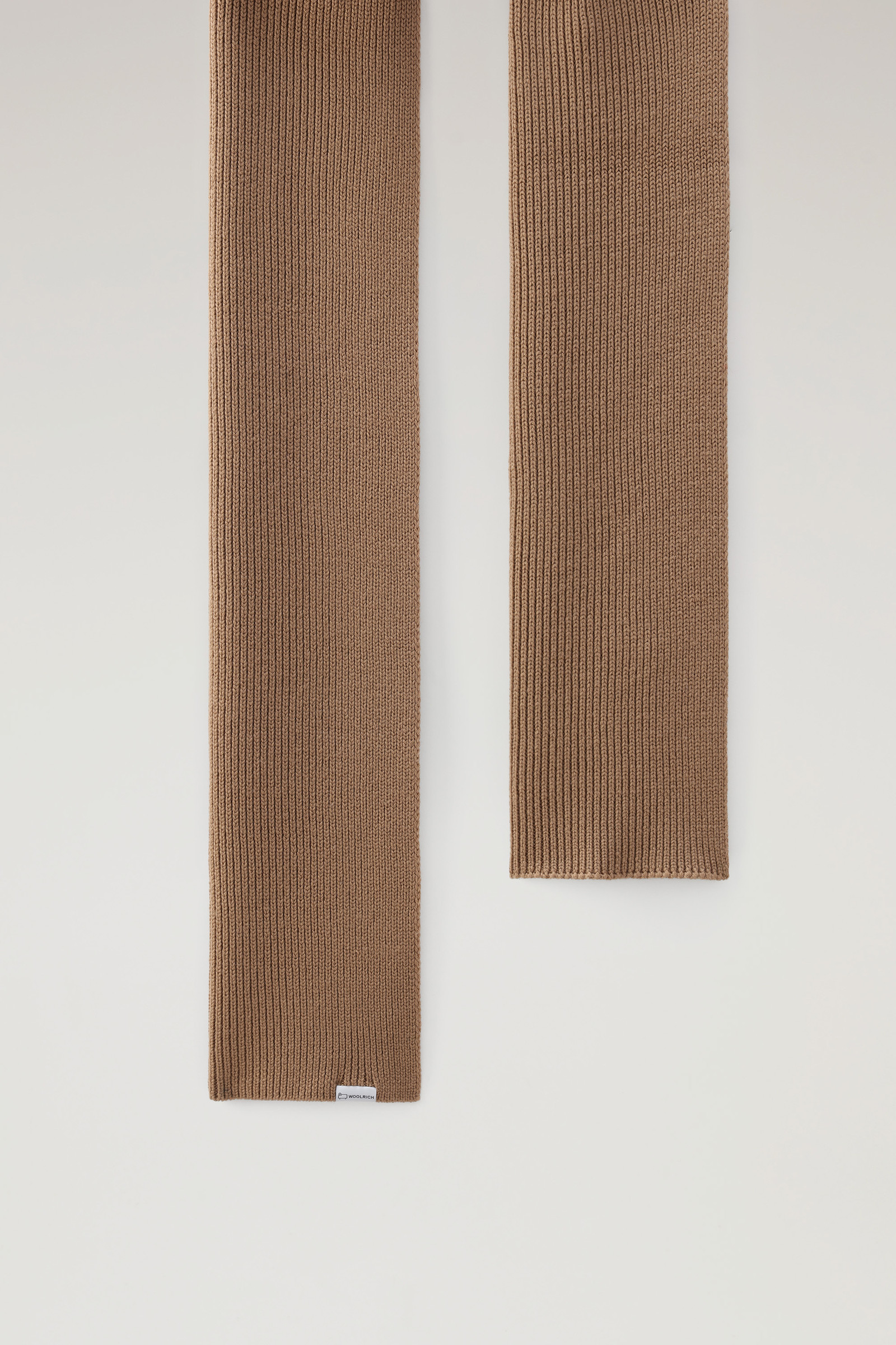 Ribbed Scarf in Merino Wool Brown photo 2 | Woolrich