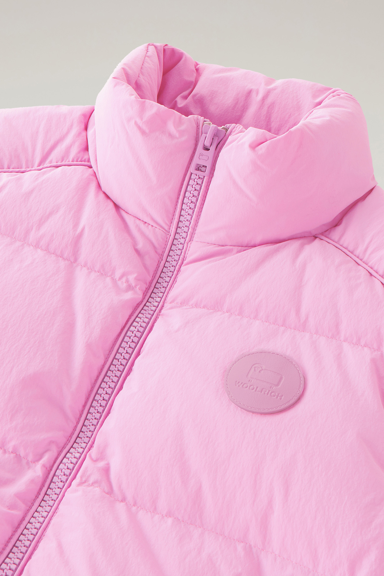 Quilted Vest in Eco Taslan Nylon Pink photo 7 | Woolrich