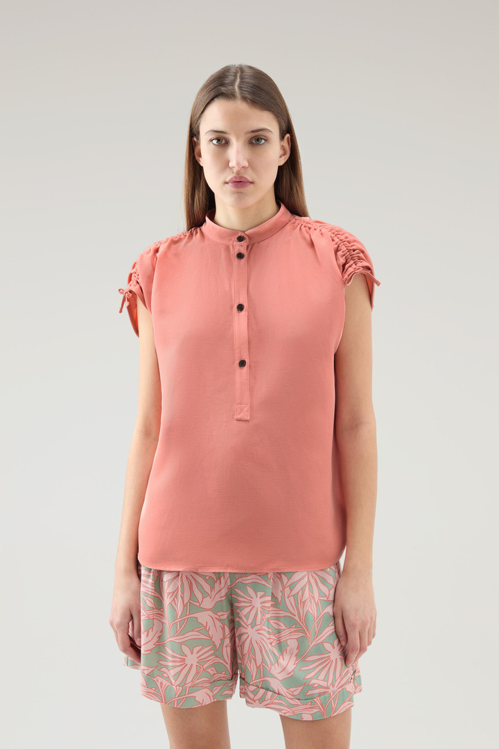 Blusa in misto lino Rosa photo 1 | Woolrich