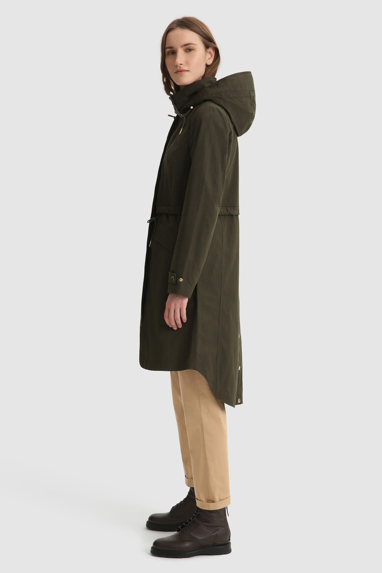 Azun Parka con cordón y capucha ajustable