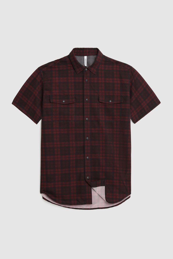 Half-sleeve Cool Mesh shirt with Blackwatch pattern