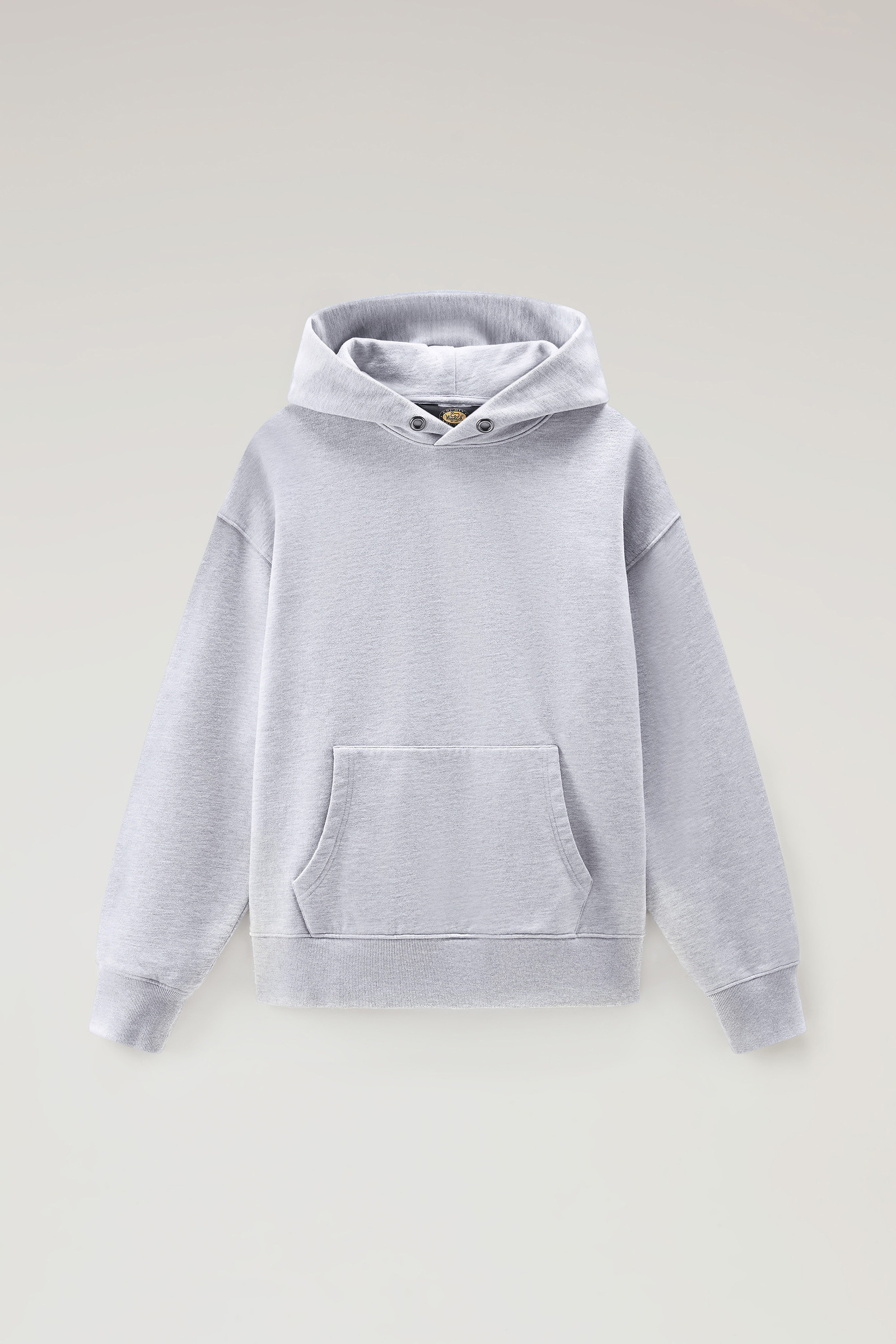 Men's Hoodie in Pure Cotton Grey | Woolrich USA