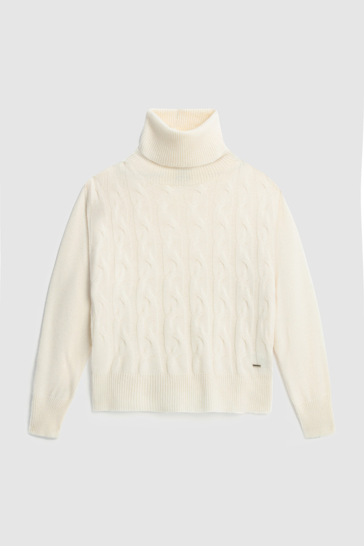 Pull à col roulé en cachemire