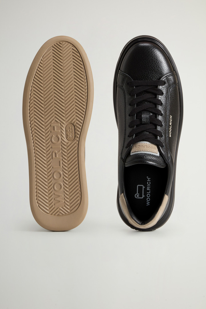 Sneakers Arrow en cuir foulonné Noir photo 4 | Woolrich