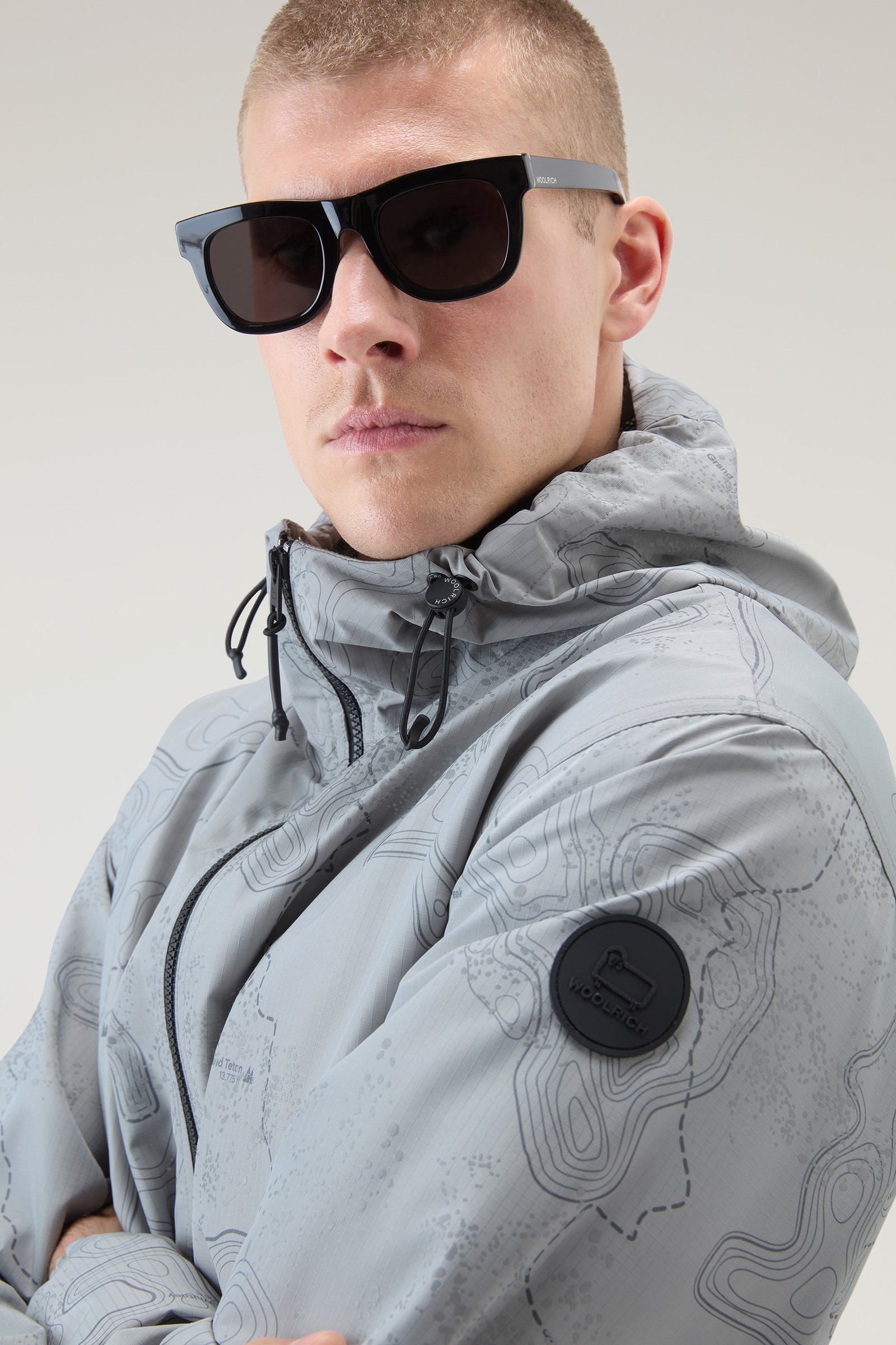 Men's Reflective Jacket in Ripstop Fabric Grey | Woolrich USA