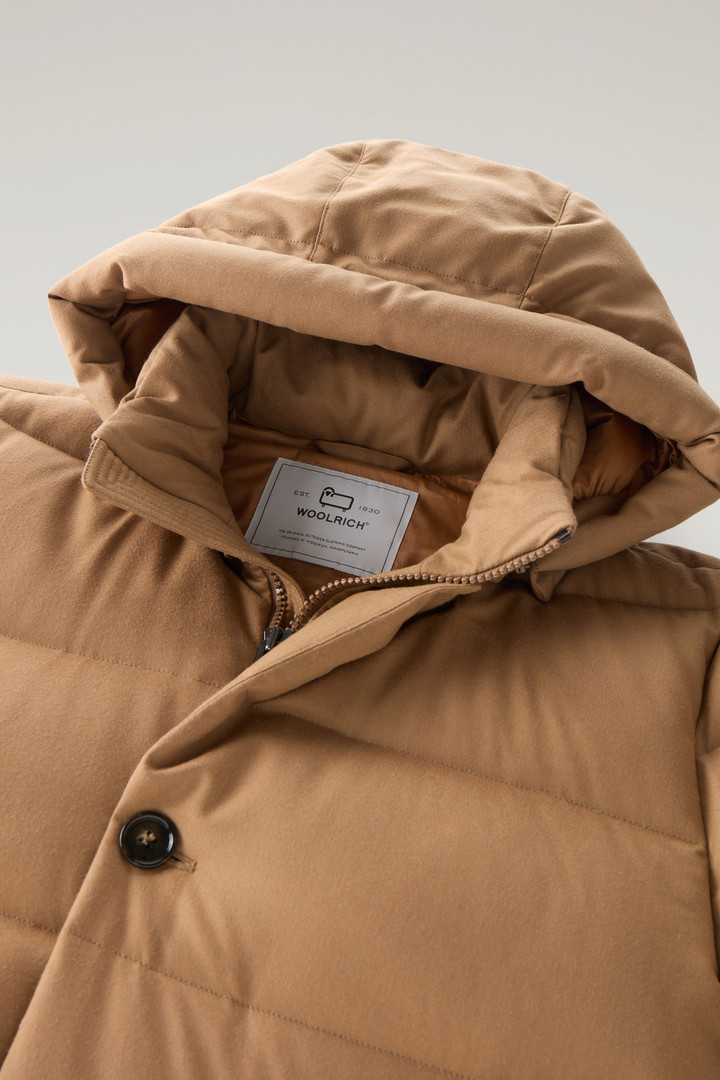 Long Parka in Vitale Barberis Canonico Virgin Wool Flannel Beige photo 2 | Woolrich