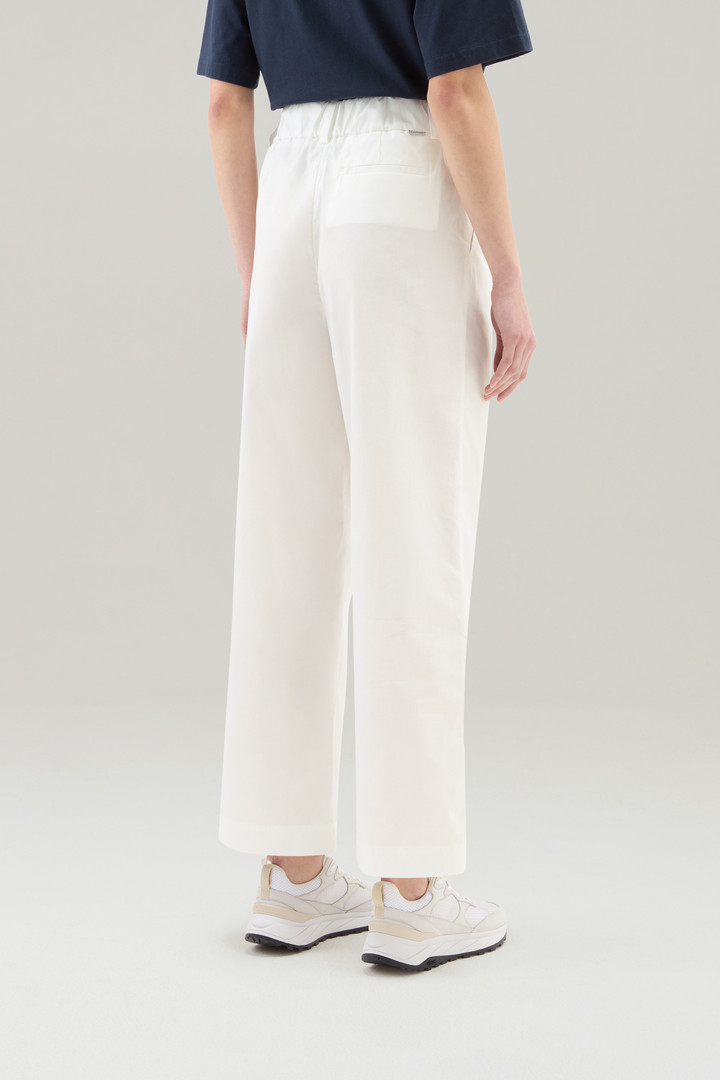 Pantalon en popeline de pur coton Blanc photo 3 | Woolrich